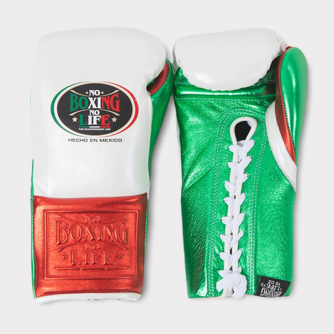 Customizable boxing glove, High Quality COPIES of Branded Gloves White/Green