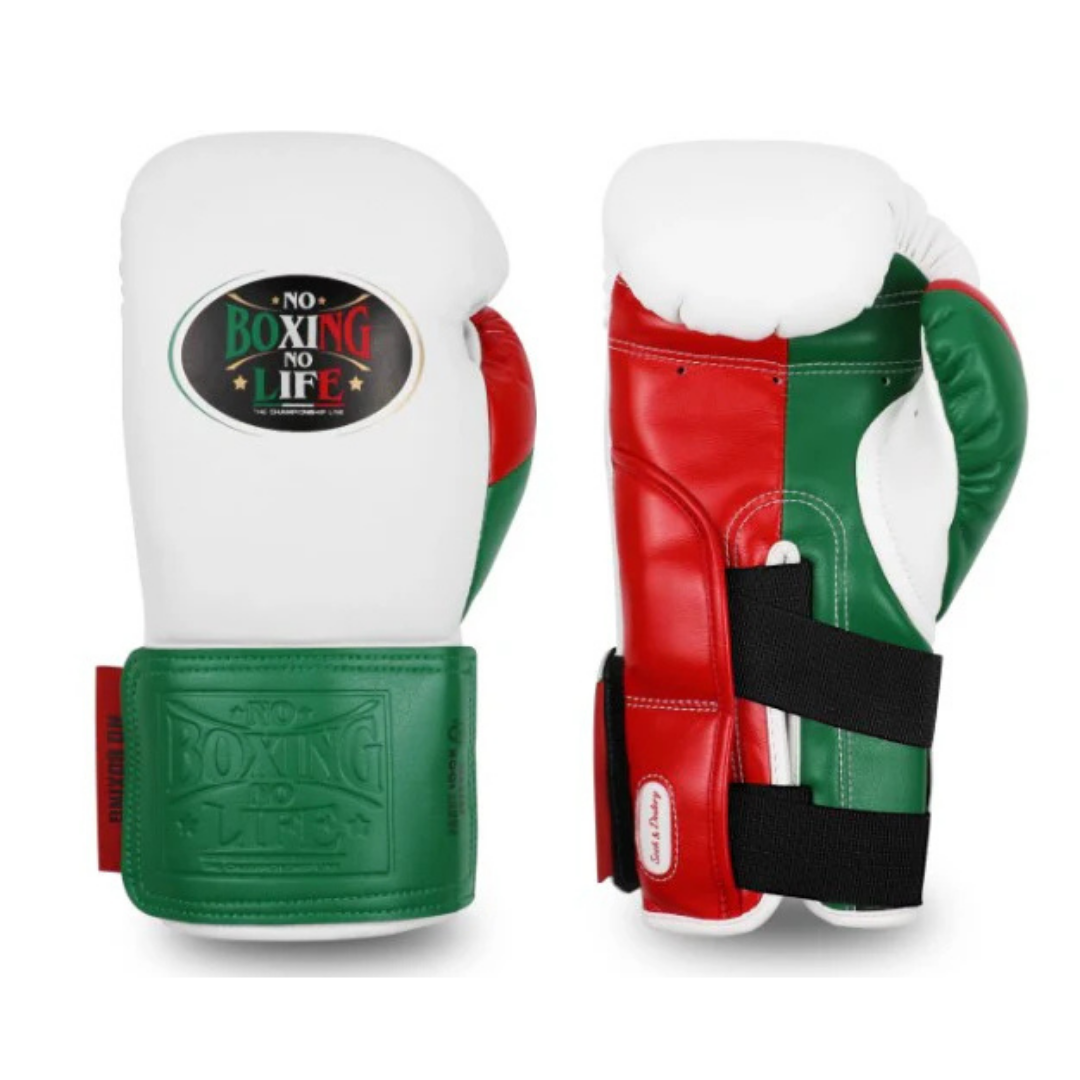 Customizable boxing glove, High Quality COPIES of Branded Gloves White/Green