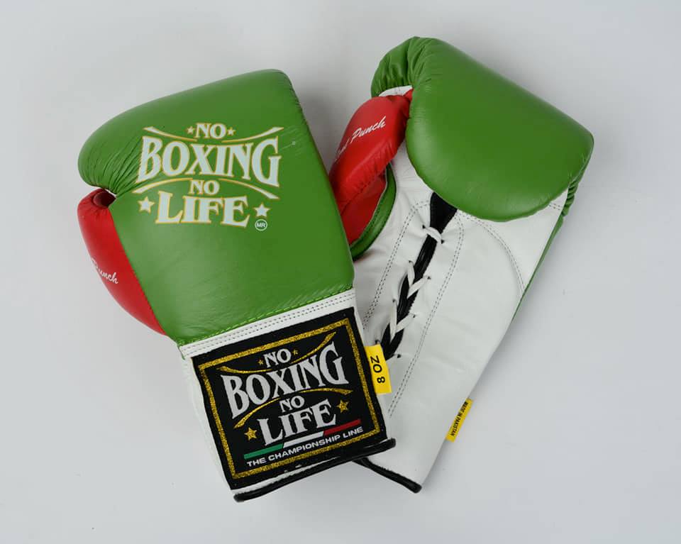 Customizable boxing glove, High Quality COPIES of Branded Gloves Green/White