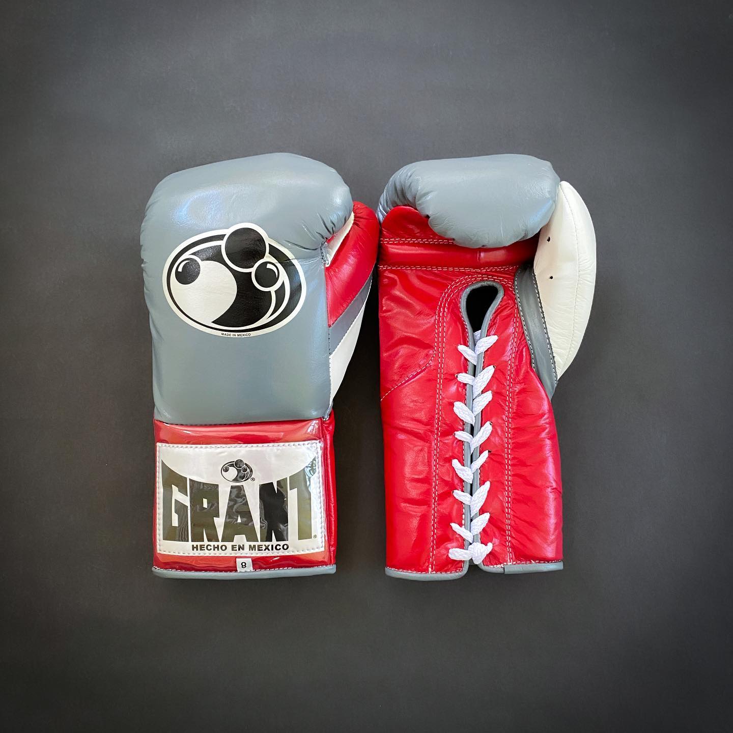 Customizable boxing glove, High Quality COPIES of Branded Gloves Grey/Red