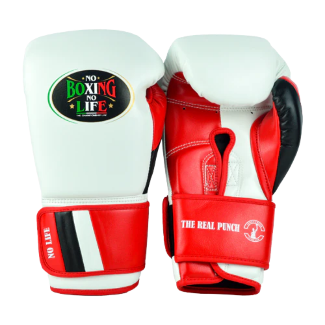 Customizable boxing glove, High Quality COPIES of Branded Gloves White/Red