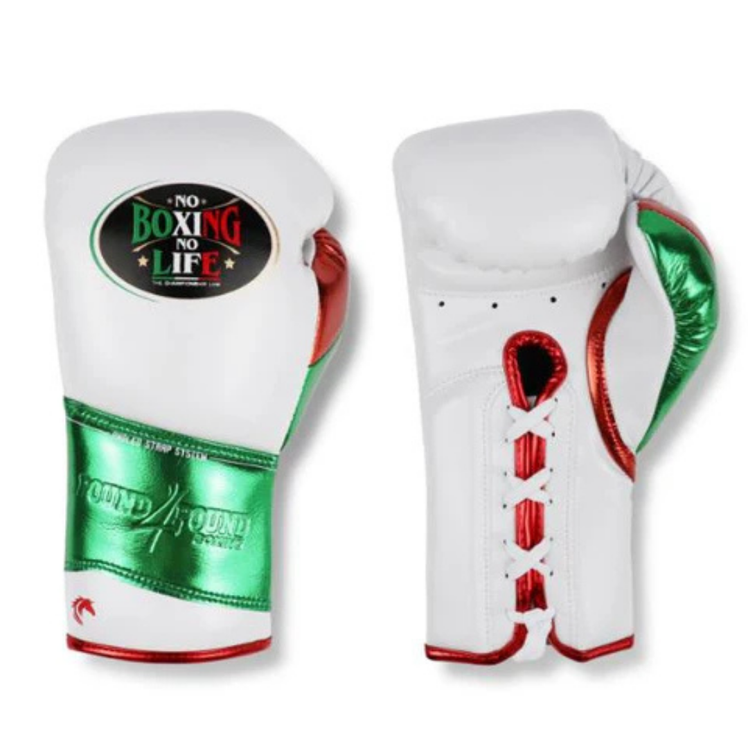 Customizable boxing glove, High Quality COPIES of Branded Gloves White/Green