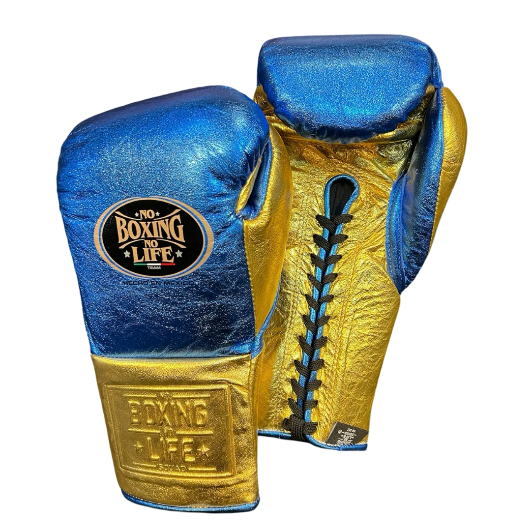 Customizable boxing glove, High Quality COPIES of Branded Gloves Blue/Gold