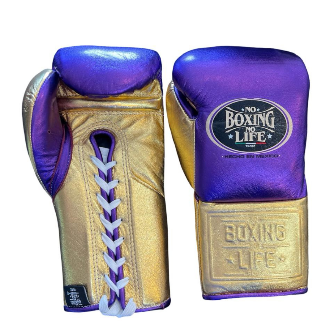 Customizable boxing glove, High Quality COPIES of Branded Gloves Purple/Gold