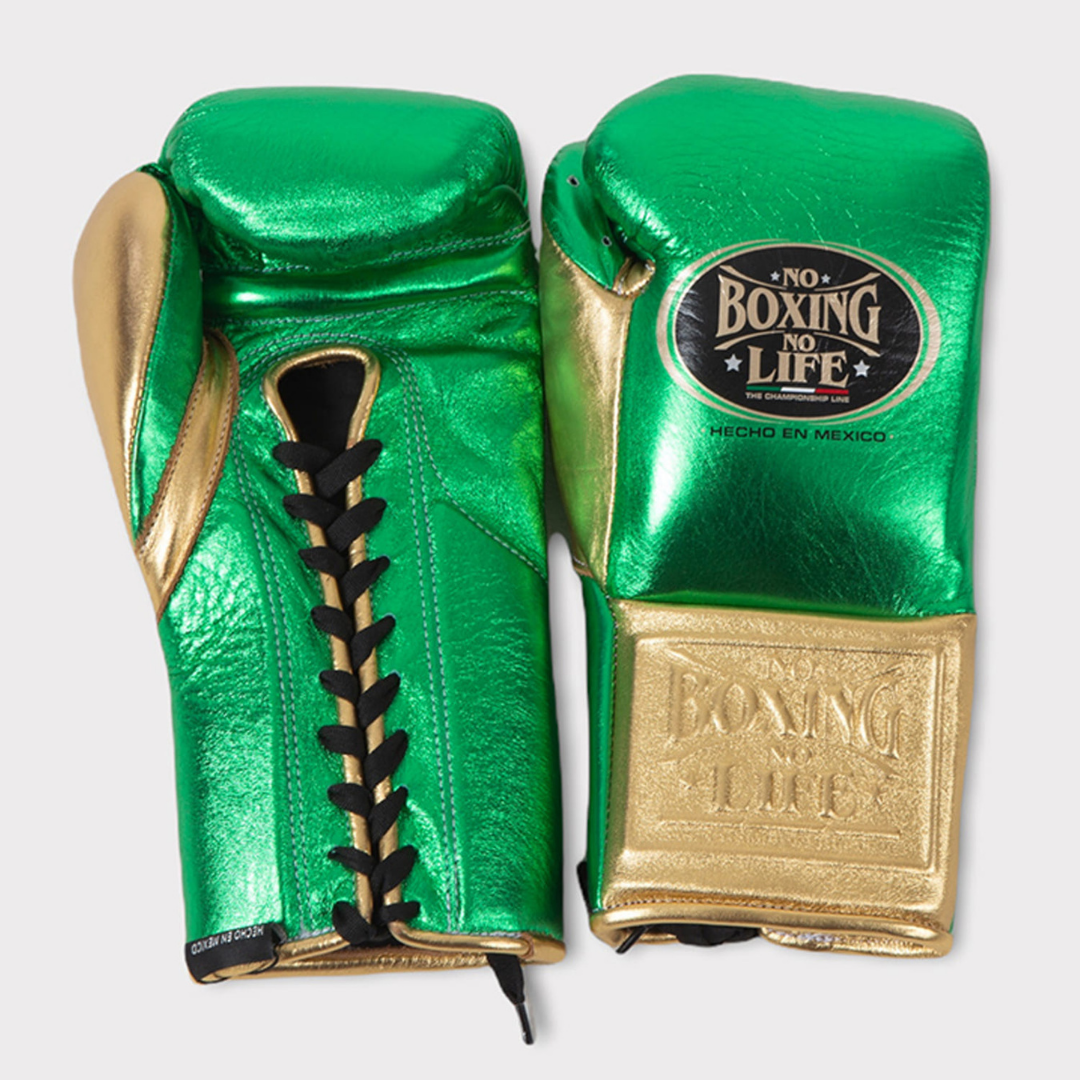 Customizable boxing glove, High Quality COPIES of Branded Gloves Green/Gold