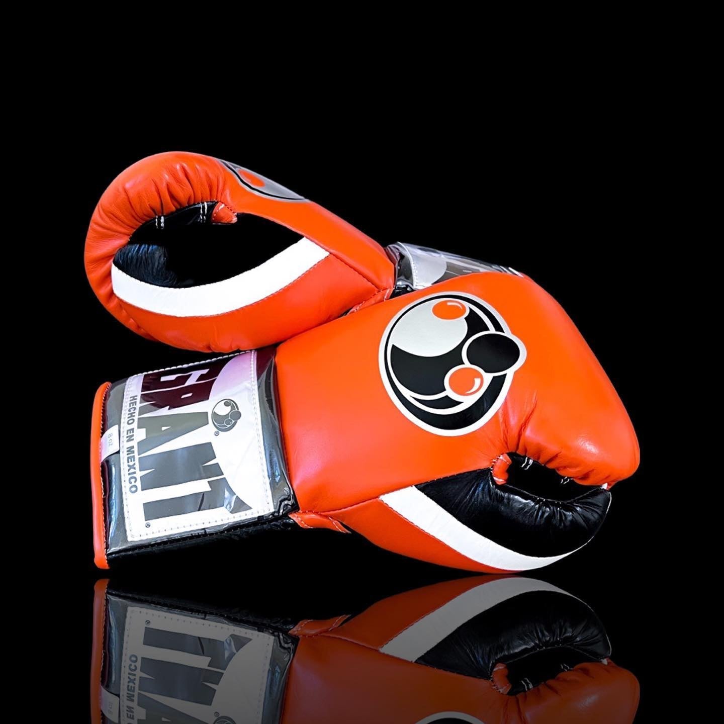 Customizable boxing glove, High Quality COPIES of Branded Gloves Orange/Black