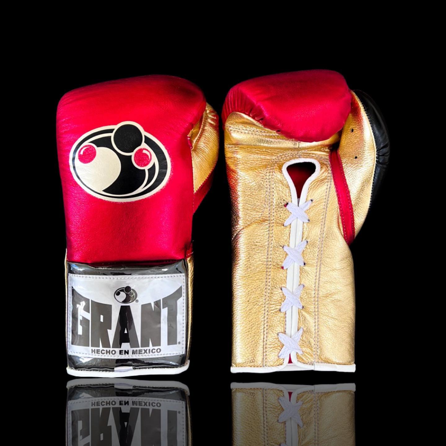 Customizable boxing glove, High Quality COPIES of Branded Gloves Red/Gold