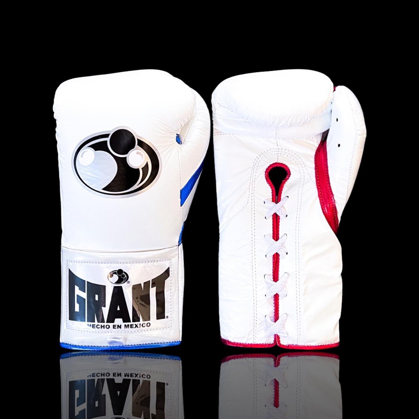 Customizable boxing glove, High Quality COPIES of Branded Gloves White/Blue