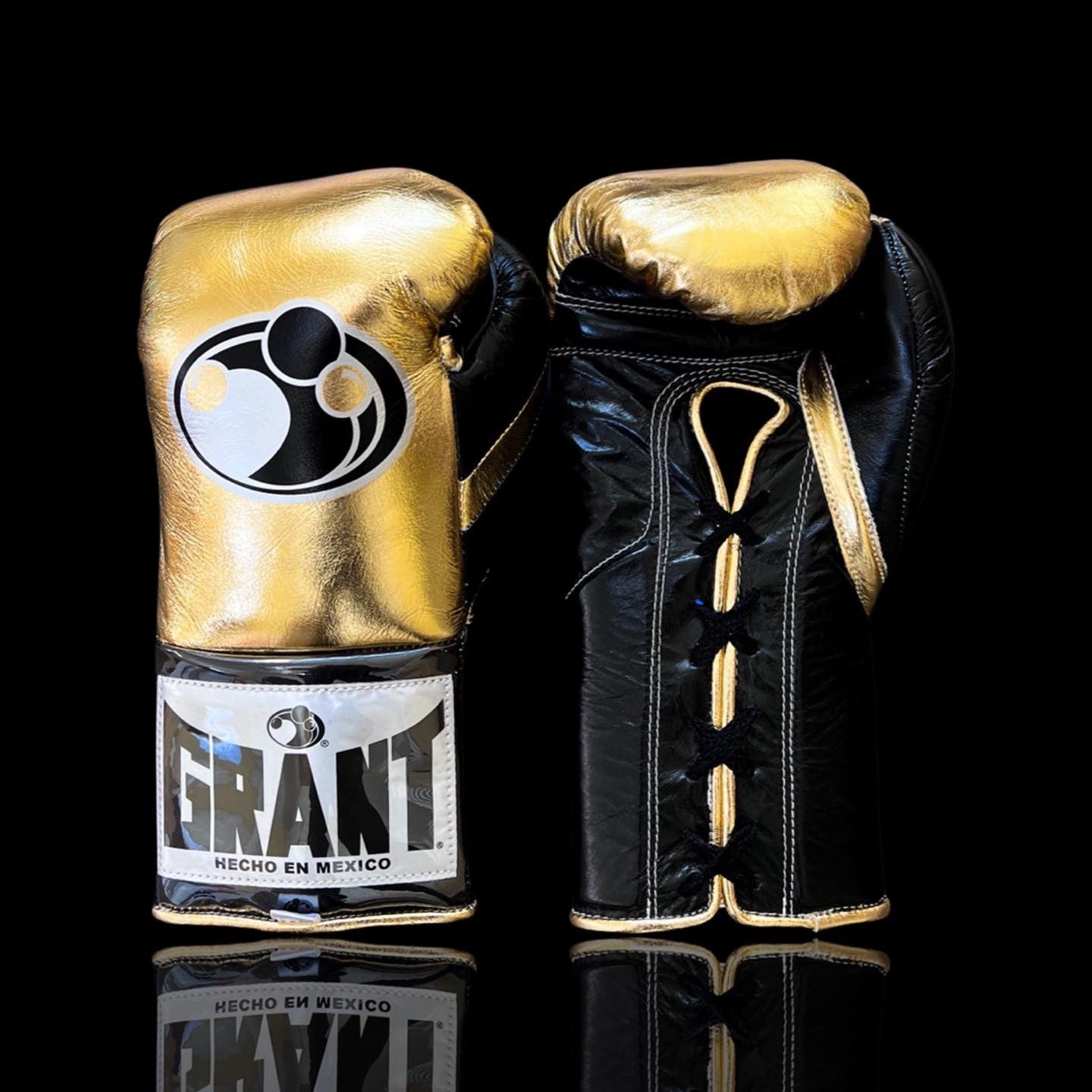 Customizable boxing glove, High Quality COPIES of Branded Gloves Black/Gold