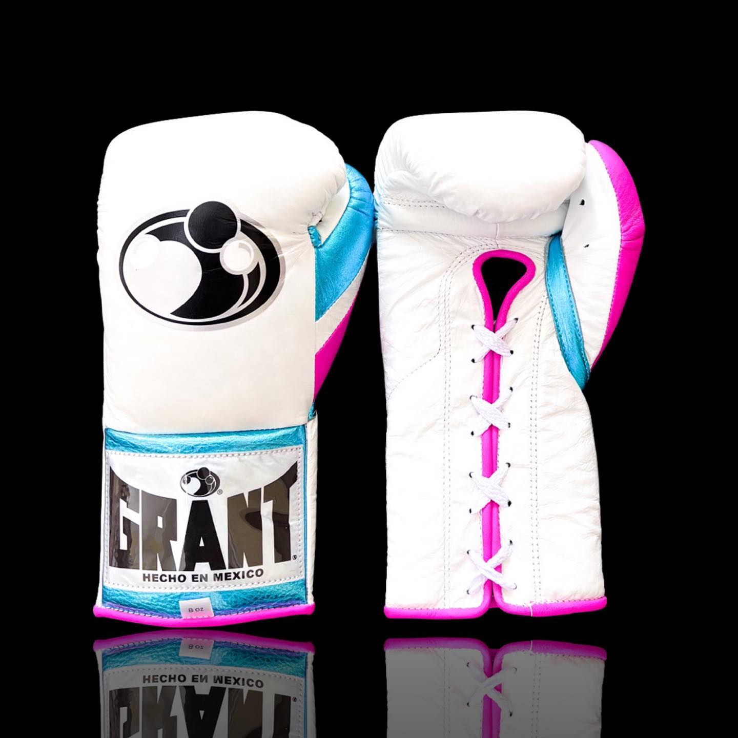 Customizable boxing glove, High Quality COPIES of Branded Gloves White/Pink