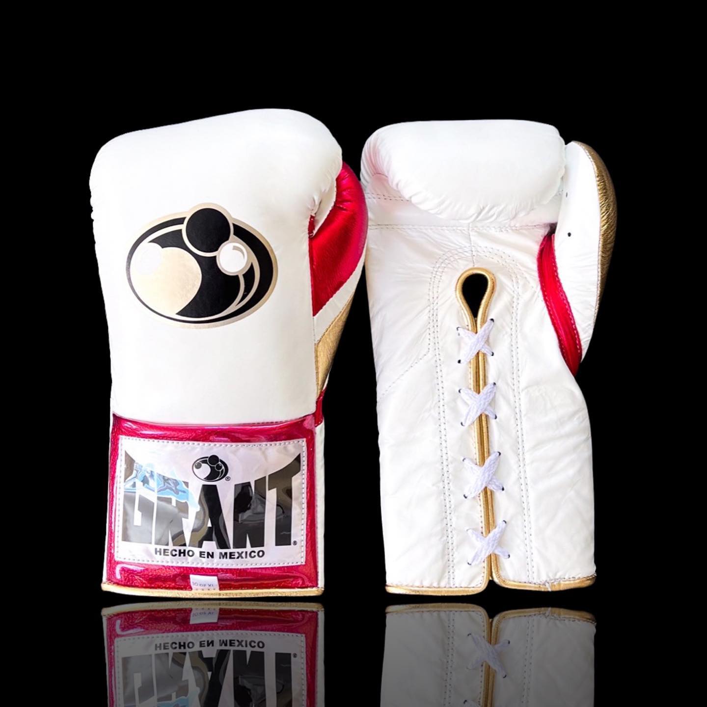 Customizable boxing glove, High Quality COPIES of Branded Gloves White/Red