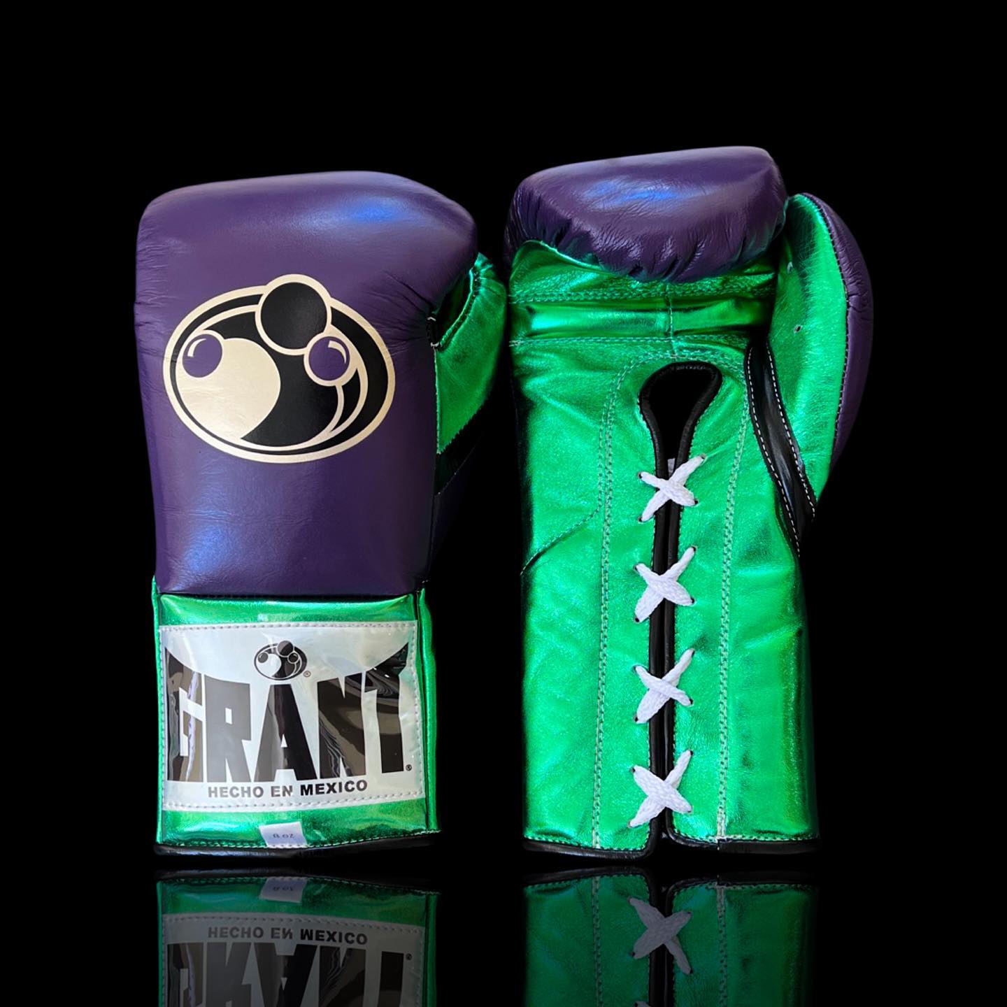 Customizable boxing glove, High Quality COPIES of Branded Gloves Purple/Green