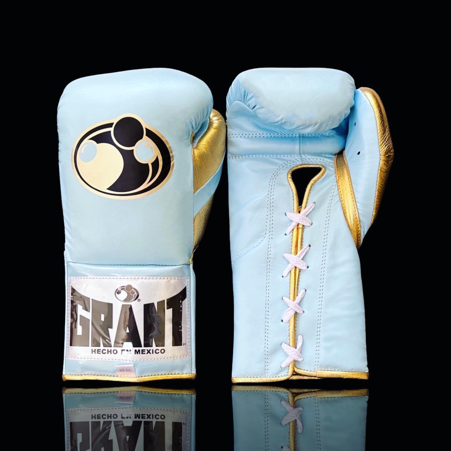 Customizable boxing glove, High Quality COPIES of Branded Gloves Blue/Gold