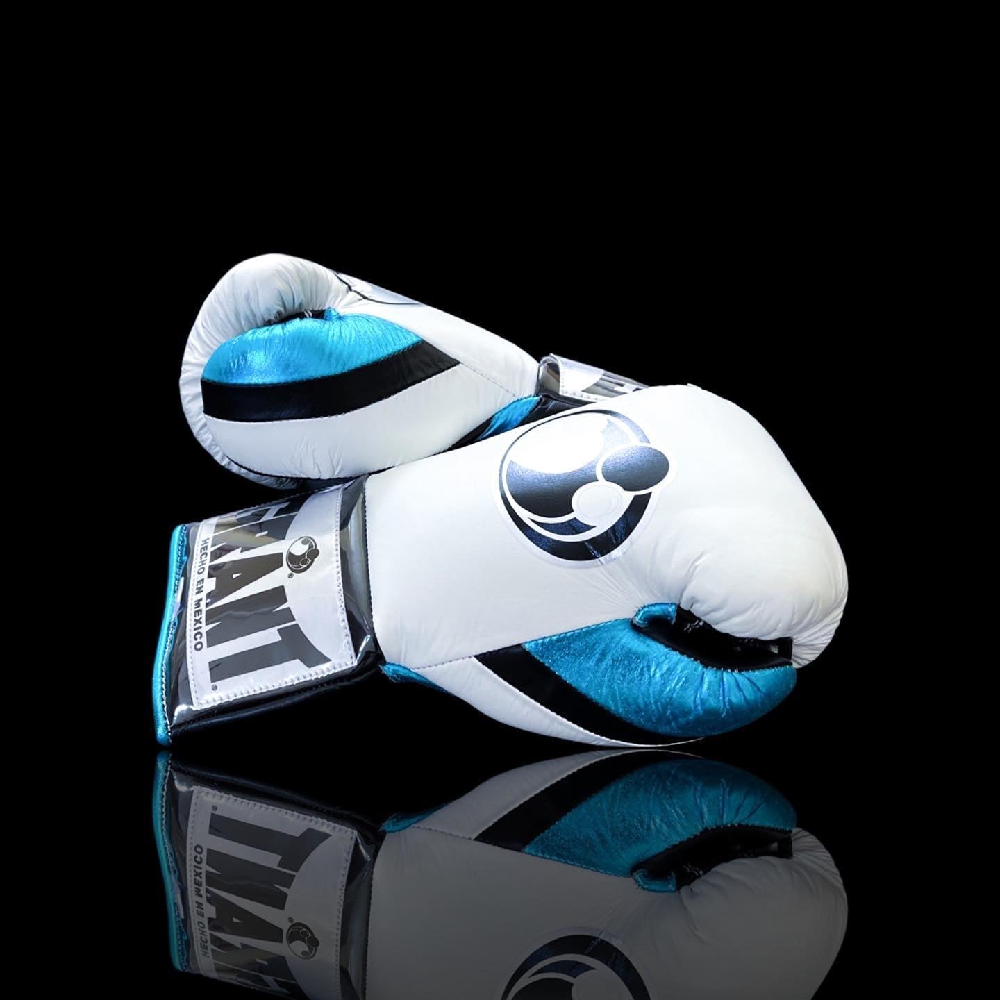 Customizable boxing glove, High Quality COPIES of Branded Gloves White/Black