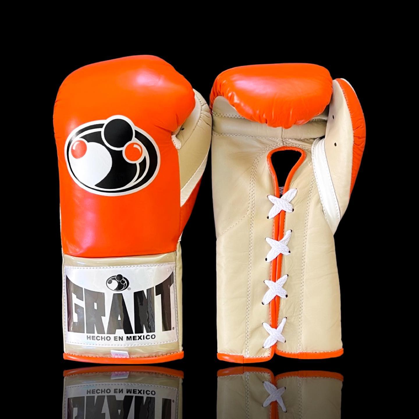 Customizable boxing glove, High Quality COPIES of Branded Gloves Orange/Skin