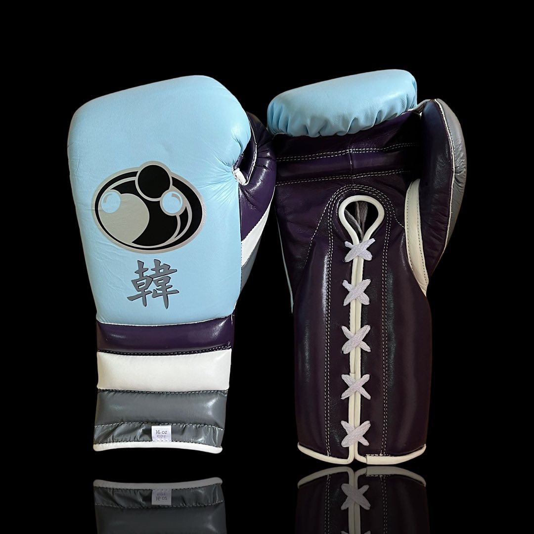 Boxing Gloves Set, Sky/Purple Boxing set, Boxing Head Guard