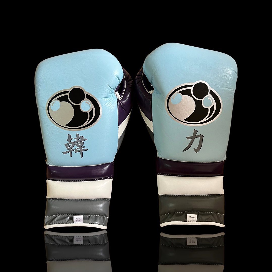 Boxing Gloves Set, Sky/Purple Boxing set, Boxing Head Guard