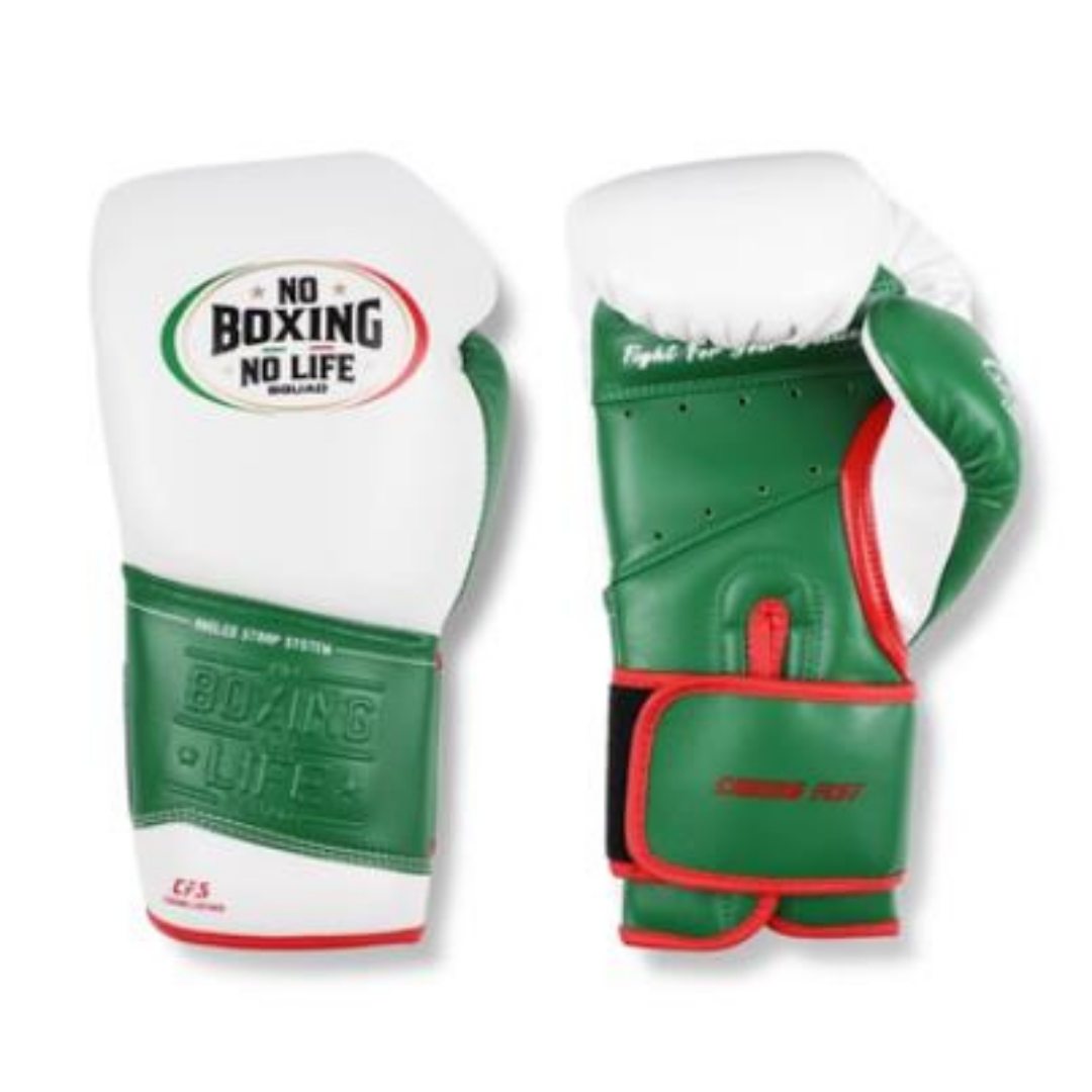 Customizable boxing glove, High Quality COPIES of Branded Gloves White/Green