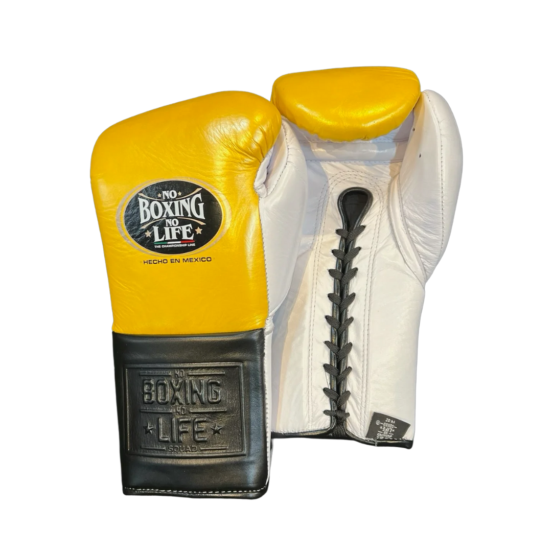Customizable boxing glove, High Quality COPIES of Branded Gloves Yellow/White