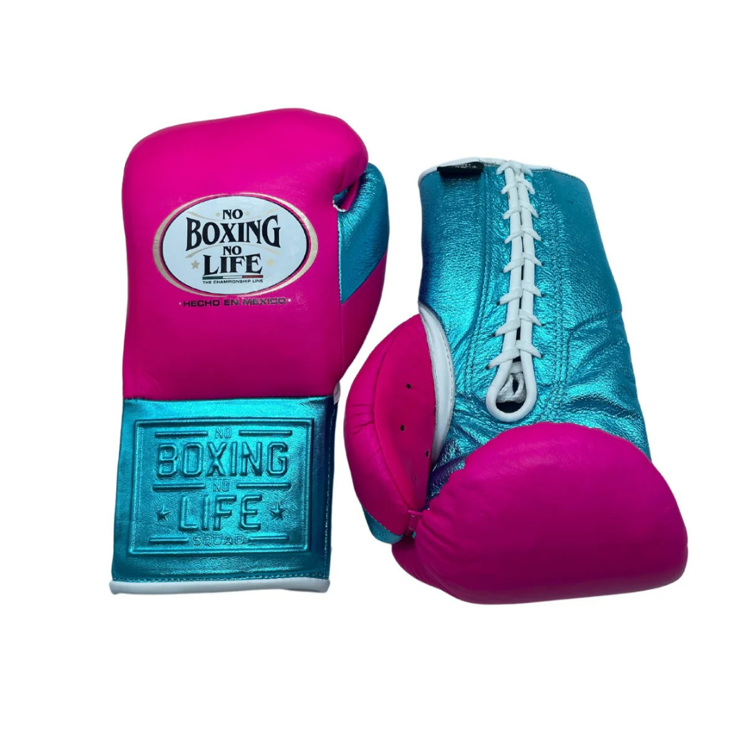 Customizable boxing glove, High Quality COPIES of Branded Gloves Pink/Blue