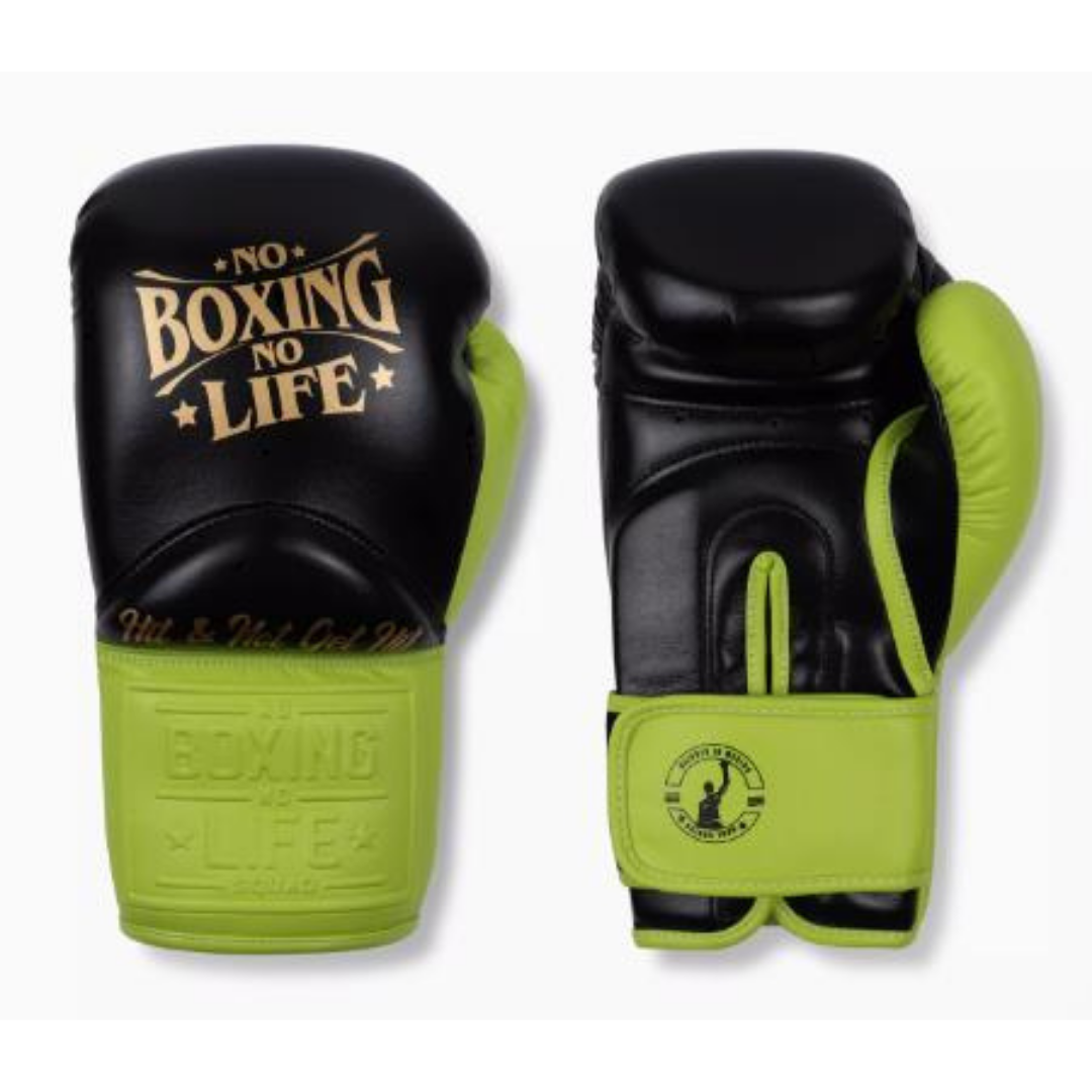 Customizable boxing glove, High Quality COPIES of Branded Gloves Black/Parrot