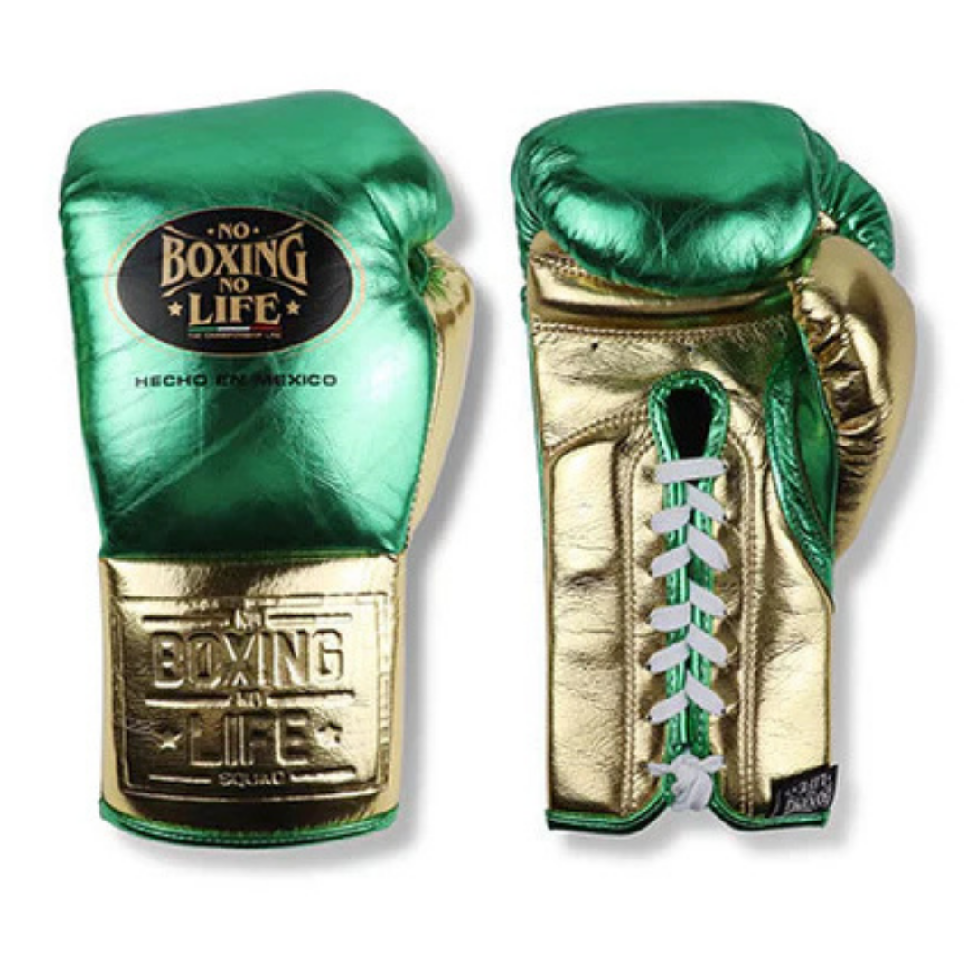 Customizable boxing glove, High Quality COPIES of Branded Gloves Green/Gold