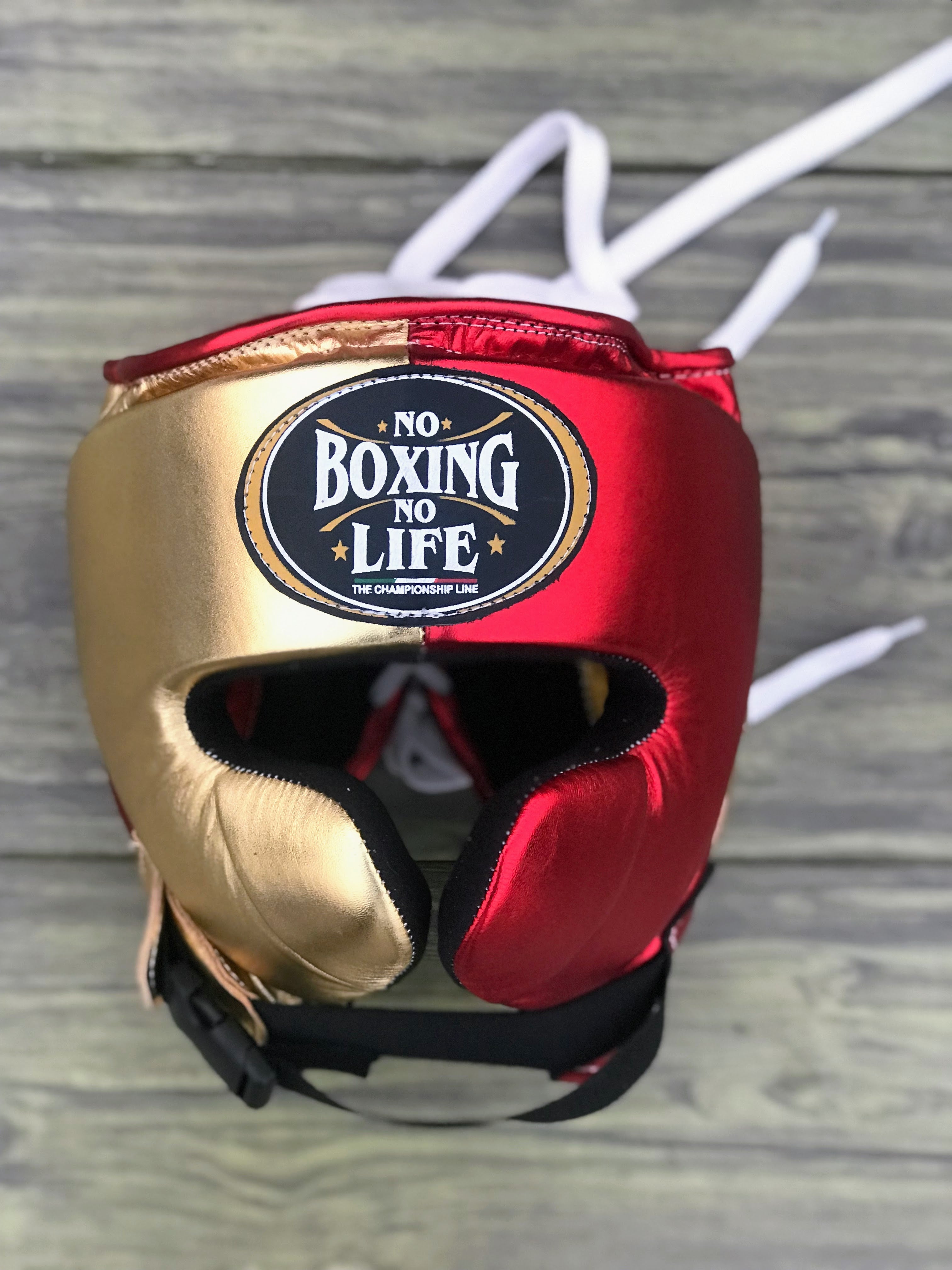 No Boxing No Life set, NBNL Red/Gold Boxing set, No Boxing No Life Head Guard