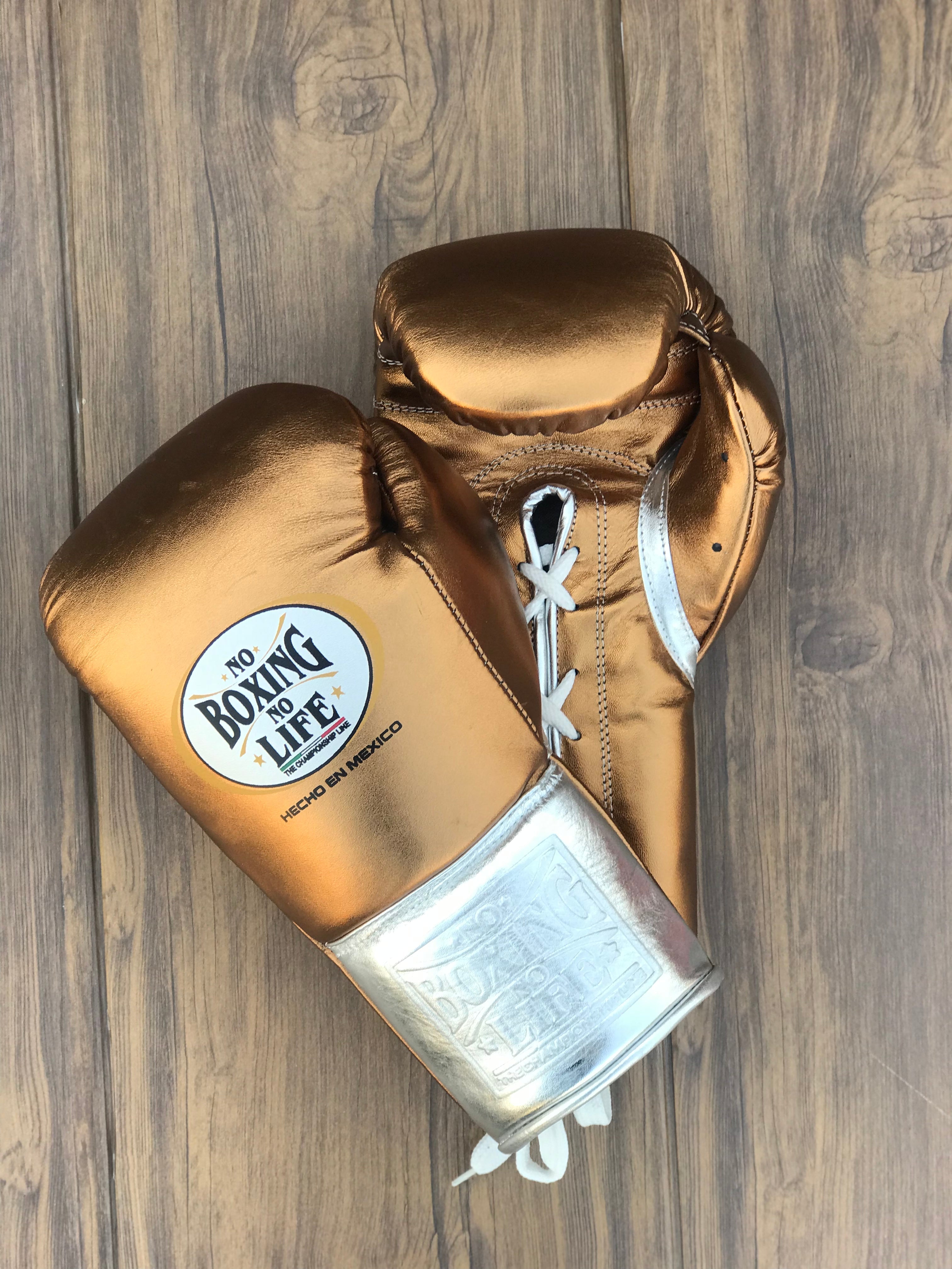 Customizable boxing glove, High Quality COPIES of Branded Gloves Copper/Silver