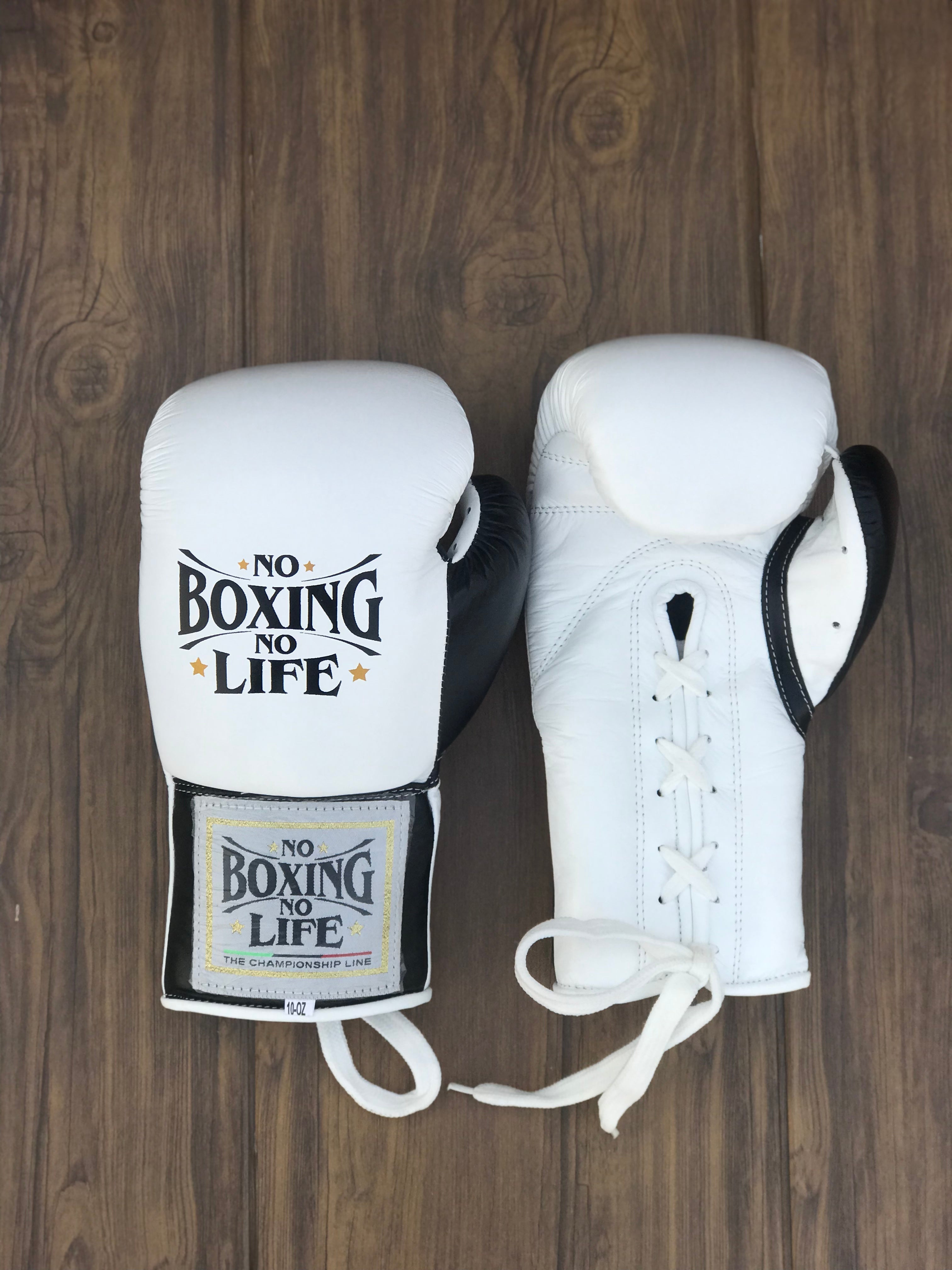 Customizable boxing glove, High Quality COPIES of Branded Gloves White/Black
