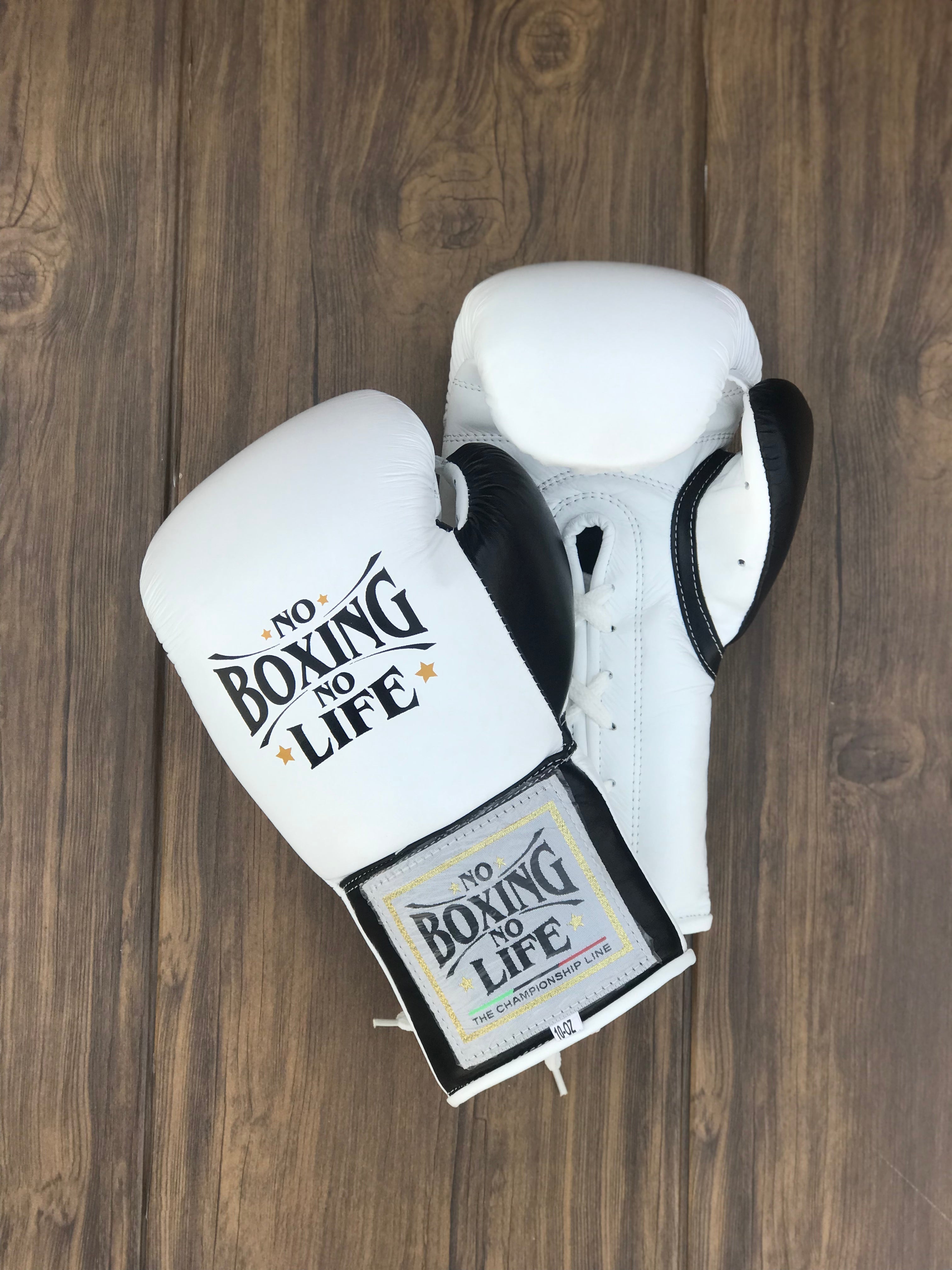 Customizable boxing glove, High Quality COPIES of Branded Gloves White/Black