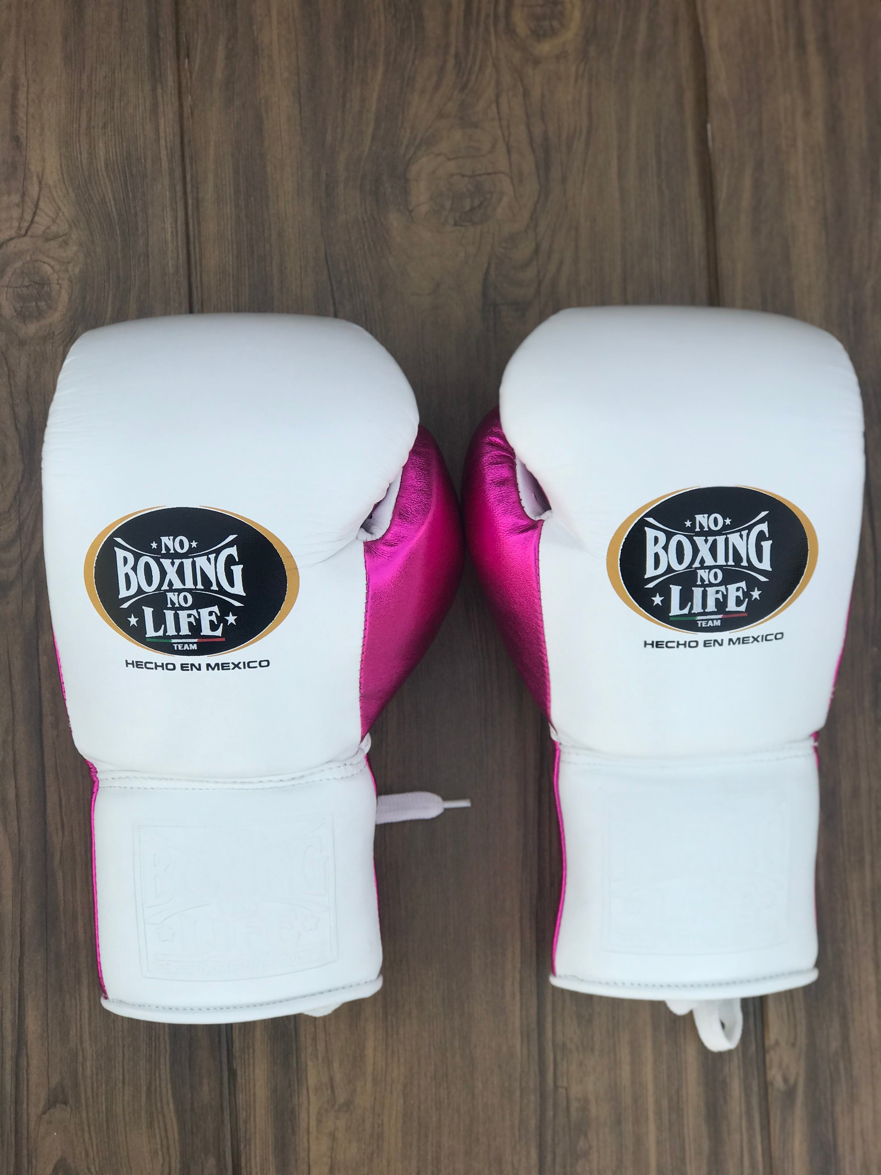 No Boxing No Life set, NBNL White/Pink Boxing set, No Boxing No Life Head Guard