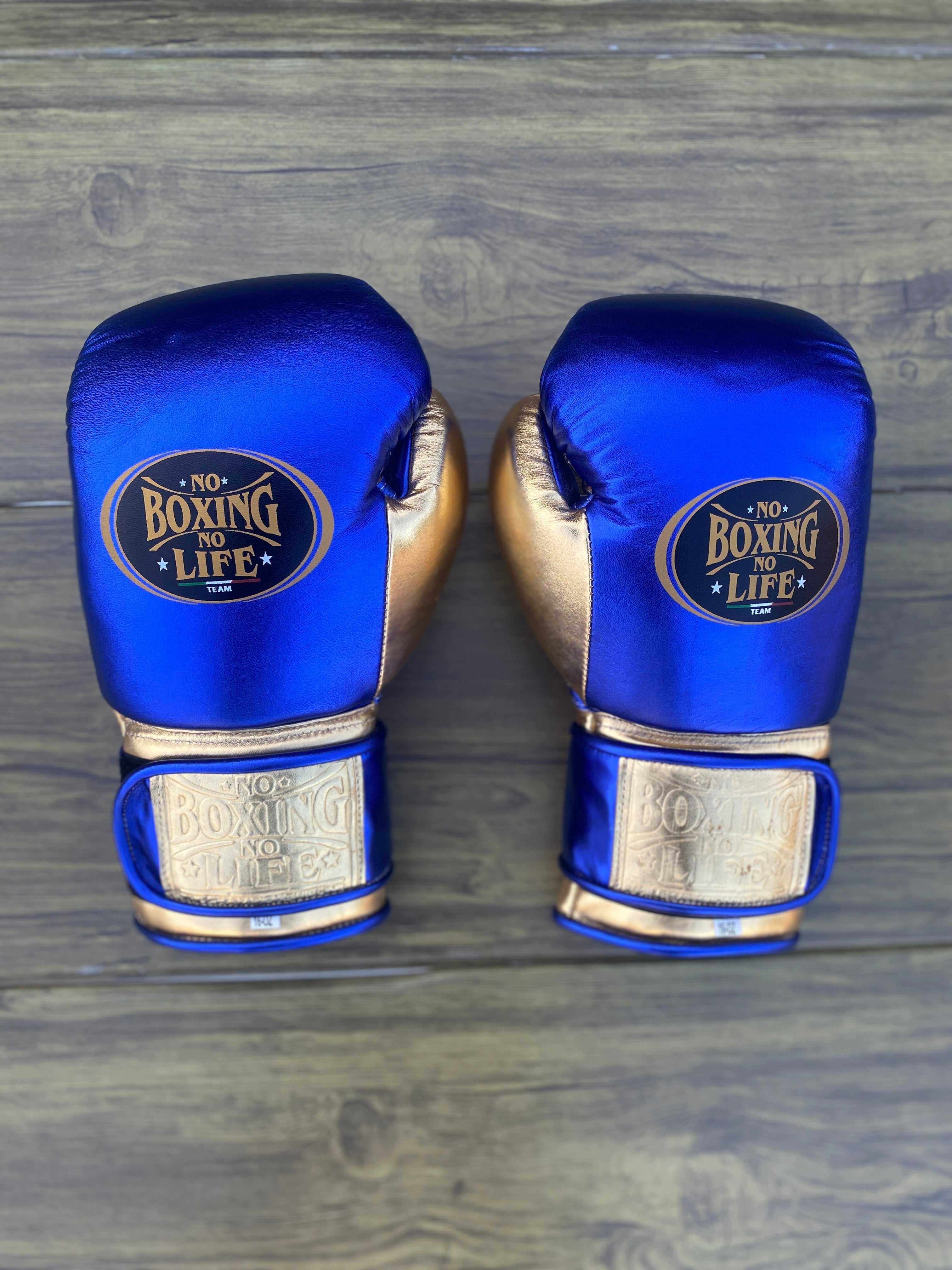 Customizable boxing glove, High Quality COPIES of Branded Gloves Blue/Gold