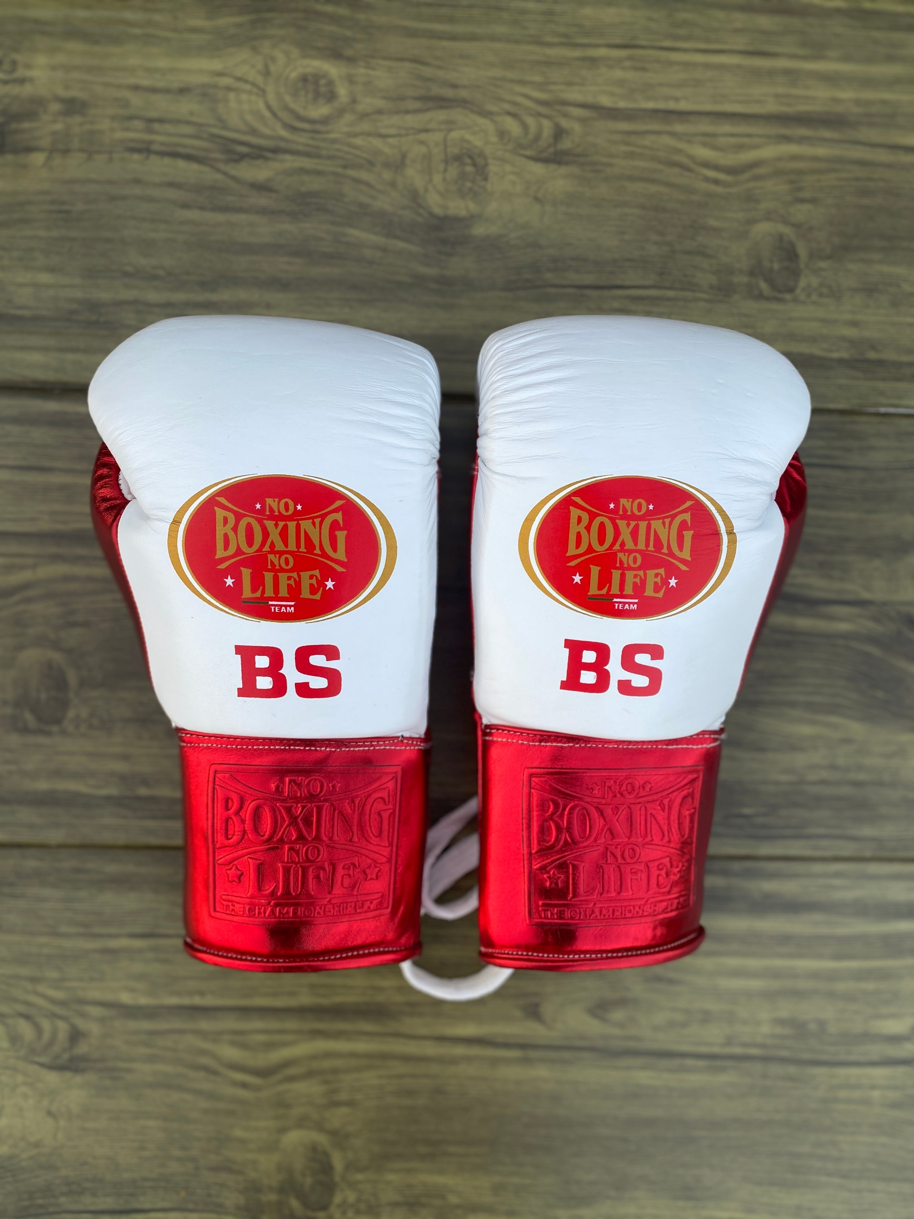 Customizable boxing glove, High Quality COPIES of Branded Gloves White/Red