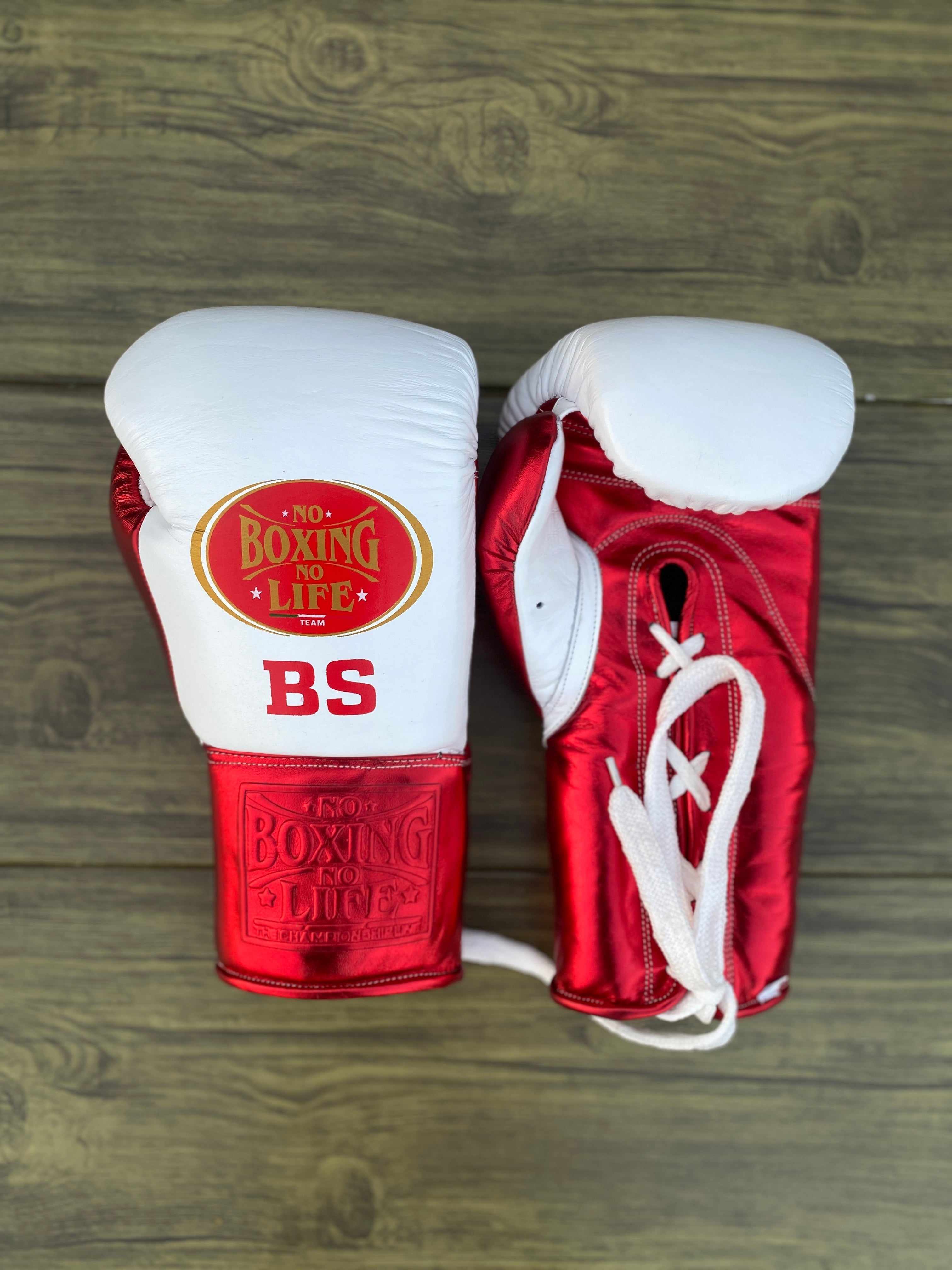 Customizable boxing glove, High Quality COPIES of Branded Gloves White/Red