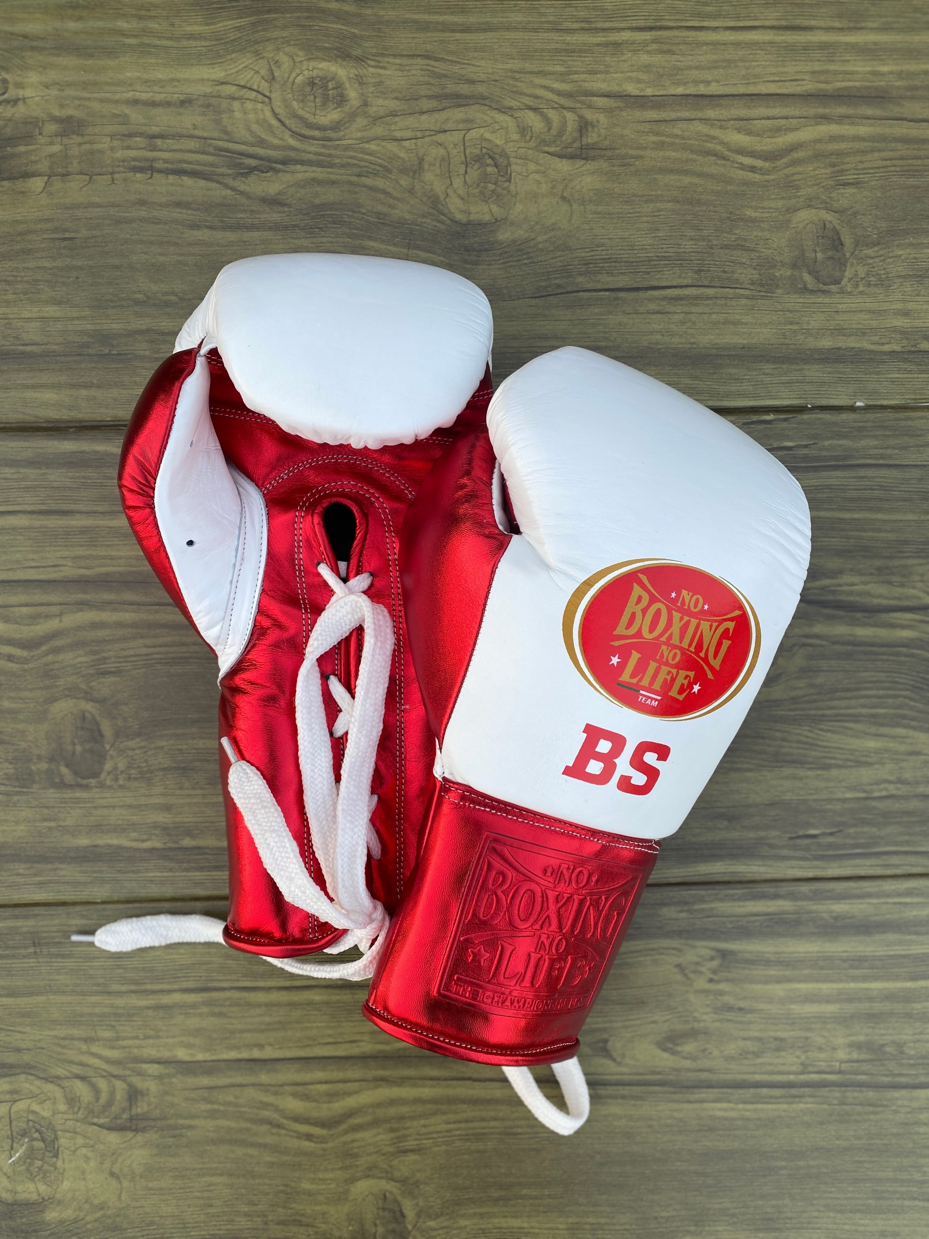 Customizable boxing glove, High Quality COPIES of Branded Gloves White/Red