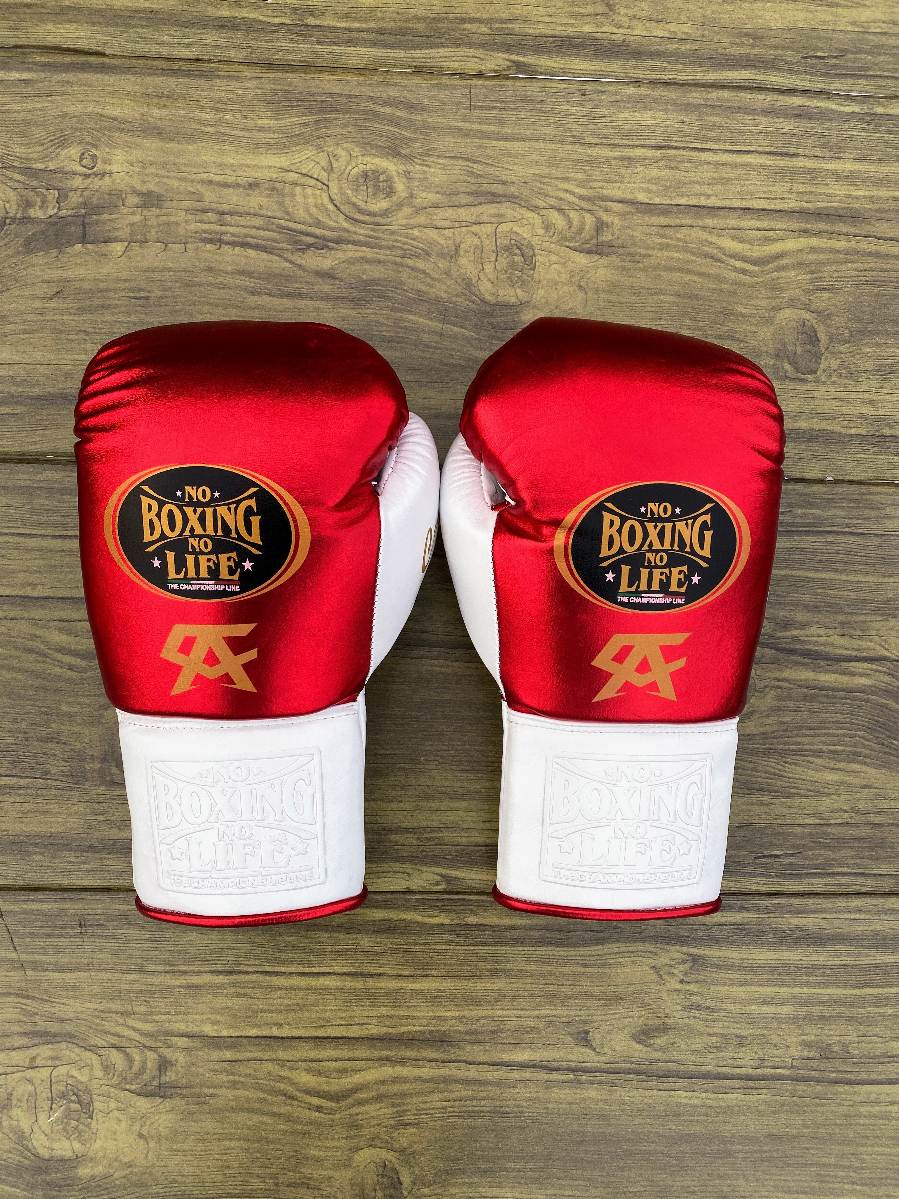 Customizable boxing glove, High Quality COPIES of Branded Gloves Red/White