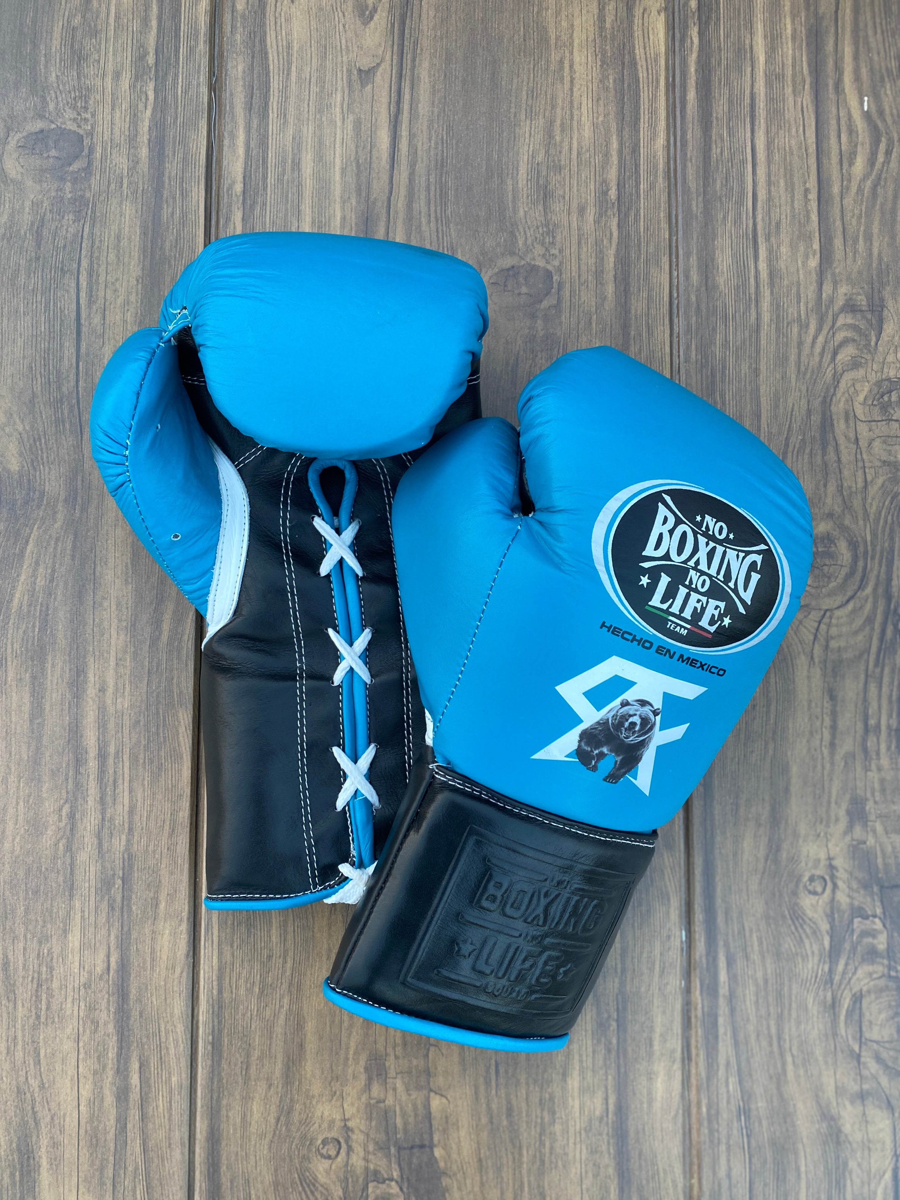 Customizable boxing glove, High Quality COPIES of Branded Gloves Blue/Blck