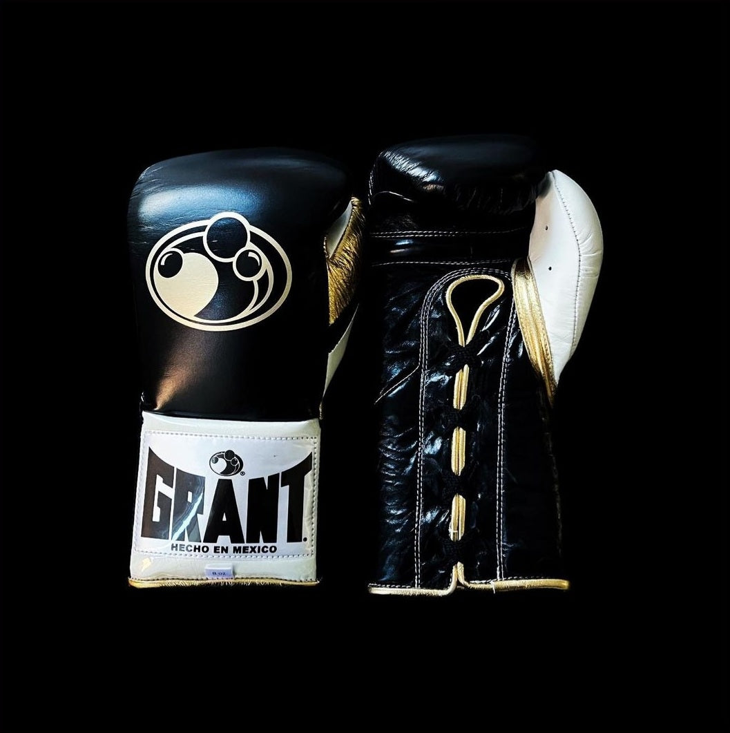 Customizable boxing glove, High Quality COPIES of Branded Gloves Black/Gold