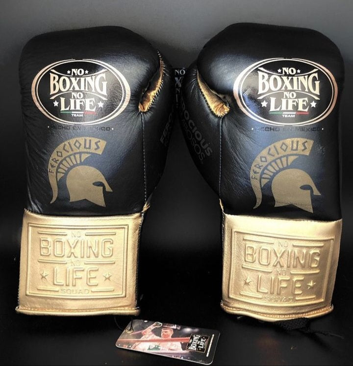 Customizable boxing glove, High Quality COPIES of Branded Gloves Black/Gold